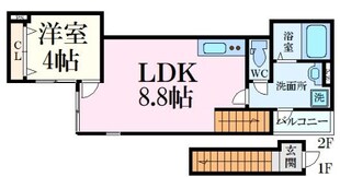 西観音町駅 徒歩10分 2階の物件間取画像